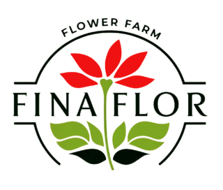 Company name with a flower at the center.
